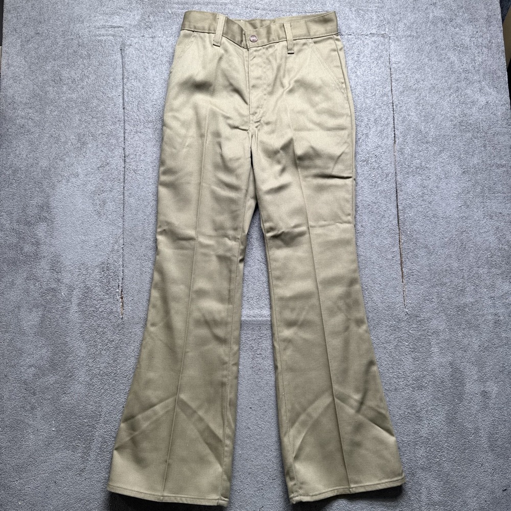 Vintage Levi's White Tab Youth Khaki‎ Pants Size 12 Made in USA 70s 80s Straight
